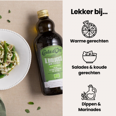 Premium Biologische Extra Vierge Olijfolie 1000ml Perfect voor gezond koken