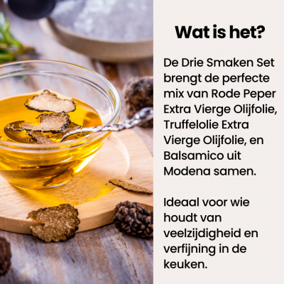 Drie Smaken Set 3x250ml Ideaal voor koken salades en marinades