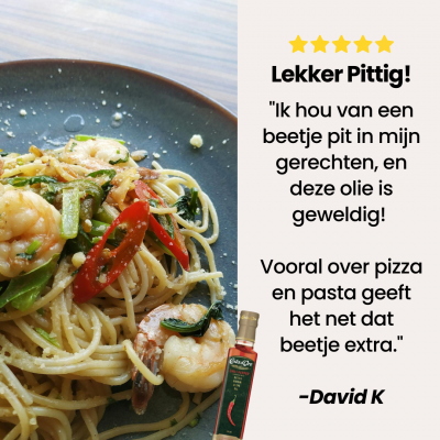 Rode Peper Extra Vierge Olijfolie 250ml Ideaal voor liefhebbers van een pittige kick